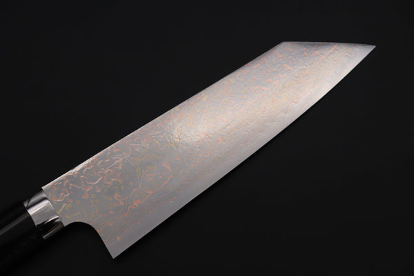 Takeshi Saji Bunka Takeshi Saji SUMMIT ― Limited Edition Custom Series SMT-1120 VG-10W磨 Multi-Colored Golden-Rainbow Damascus Bunka 175mm (6.8 Inch)
