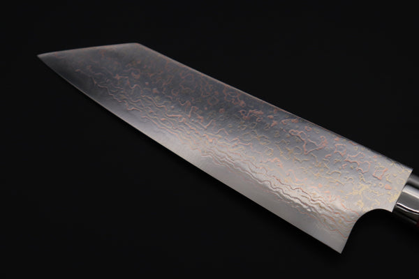 Takeshi Saji Bunka Takeshi Saji SUMMIT ― Limited Edition Custom Series SMT-1122 VG-10W磨 Multi-Colored Golden-Rainbow Damascus Bunka 175mm (6.8 Inch)