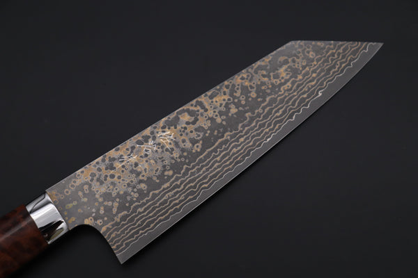 Takeshi Saji Bunka Takeshi Saji SUMMIT ― Limited Edition Custom Series SMT-1149 VG-10W Multi-Colored Golden-Rainbow Damascus Bunka 175mm (6.8 Inch)