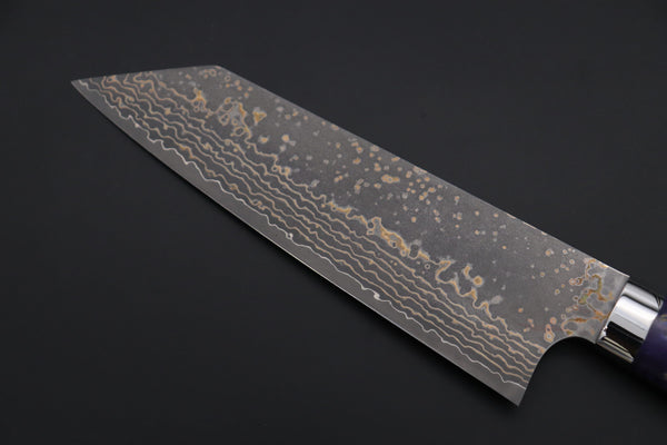 Takeshi Saji Bunka Takeshi Saji SUMMIT ― Limited Edition Custom Series SMT-1150 VG-10W Multi-Colored Golden-Rainbow Damascus Bunka 175mm (6.8 Inch)