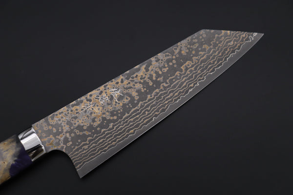 Takeshi Saji Bunka Takeshi Saji SUMMIT ― Limited Edition Custom Series SMT-1150 VG-10W Multi-Colored Golden-Rainbow Damascus Bunka 175mm (6.8 Inch)
