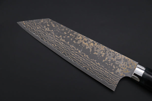 Takeshi Saji Bunka Takeshi Saji SUMMIT ― Limited Edition Custom Series SMT-1151 VG-10W Multi-Colored Golden-Rainbow Damascus Bunka 175mm (6.8 Inch)