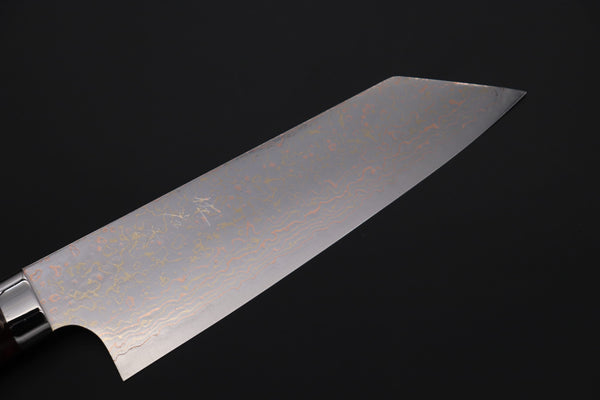 Takeshi Saji Bunka Takeshi Saji SUMMIT ― Limited Edition Custom Series SMT-1164 VG-10W磨 Multi-Colored Golden-Rainbow Damascus Bunka 175mm (6.8 Inch)
