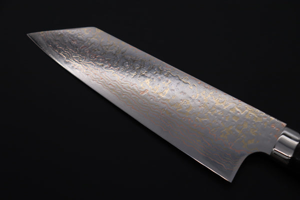 Takeshi Saji Bunka Takeshi Saji SUMMIT ― Limited Edition Custom Series SMT-1167 VG-10W磨 Multi-Colored Golden-Rainbow Damascus Bunka 175mm (6.8 Inch)
