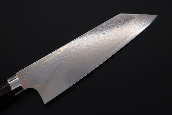 Takeshi Saji Bunka Takeshi Saji SUMMIT ― Limited Edition Custom Series SMT-1167 VG-10W磨 Multi-Colored Golden-Rainbow Damascus Bunka 175mm (6.8 Inch)