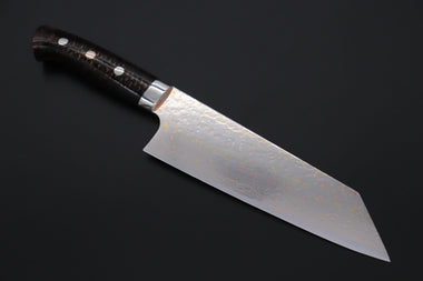 Takeshi Saji Bunka Takeshi Saji SUMMIT ― Limited Edition Custom Series SMT-1167 VG-10W磨 Multi-Colored Golden-Rainbow Damascus Bunka 175mm (6.8 Inch)
