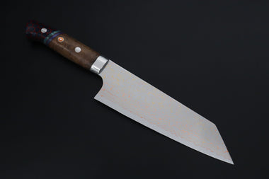 Takeshi Saji Bunka Takeshi Saji SUMMIT ― Limited Edition Custom Series SMT-1207 VG-10W磨 Multi-Colored Golden-Rainbow Damascus Bunka 175mm (6.8 Inch)