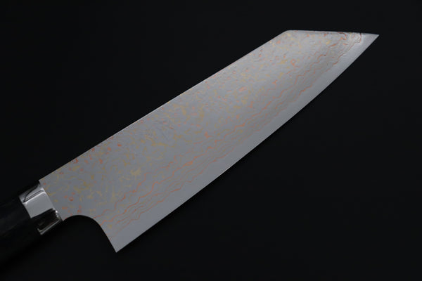 Takeshi Saji Bunka Takeshi Saji SUMMIT ― Limited Edition Custom Series SMT-1208 VG-10W磨 Multi-Colored Golden-Rainbow Damascus Bunka 175mm (6.8 Inch)
