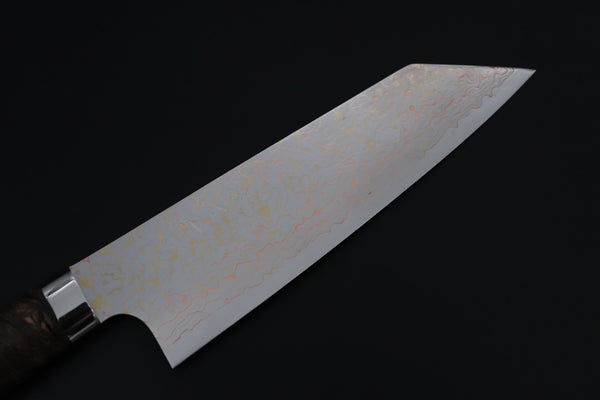 Takeshi Saji Bunka Takeshi Saji SUMMIT ― Limited Edition Custom Series SMT-1209 VG-10W磨 Multi-Colored Golden-Rainbow Damascus Bunka 175mm (6.8 Inch)