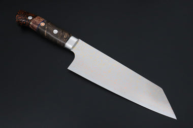 Takeshi Saji Bunka Takeshi Saji SUMMIT ― Limited Edition Custom Series SMT-1209 VG-10W磨 Multi-Colored Golden-Rainbow Damascus Bunka 175mm (6.8 Inch)