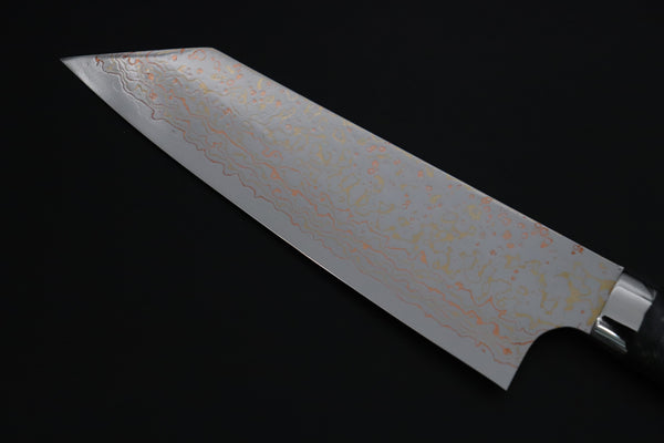 Takeshi Saji Bunka Takeshi Saji SUMMIT ― Limited Edition Custom Series SMT-1211 VG-10W磨 Multi-Colored Golden-Rainbow Damascus Bunka 175mm (6.8 Inch)