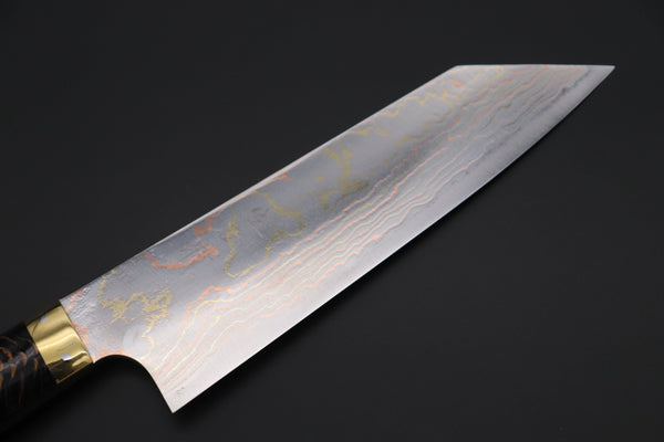 Takeshi Saji Bunka Takeshi Saji SUMMIT ― Limited Edition Custom Series SMT-825 Blue Steel No.2 Rainbow Damascus Bunka 180mm (7 inch)