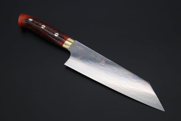 Takeshi Saji Bunka Takeshi Saji SUMMIT ― Limited Edition Custom Series SMT-826 Blue Steel No.2 Rainbow Damascus Bunka 180mm (7 inch)