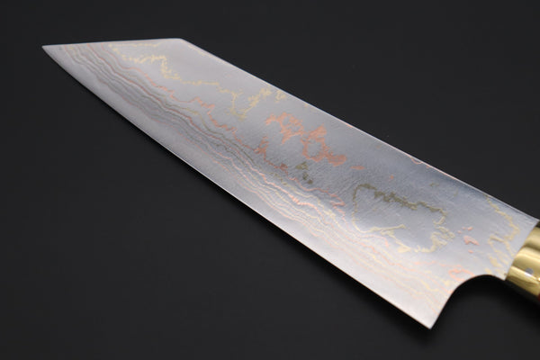 Takeshi Saji Bunka Takeshi Saji SUMMIT ― Limited Edition Custom Series SMT-826 Blue Steel No.2 Rainbow Damascus Bunka 180mm (7 inch)