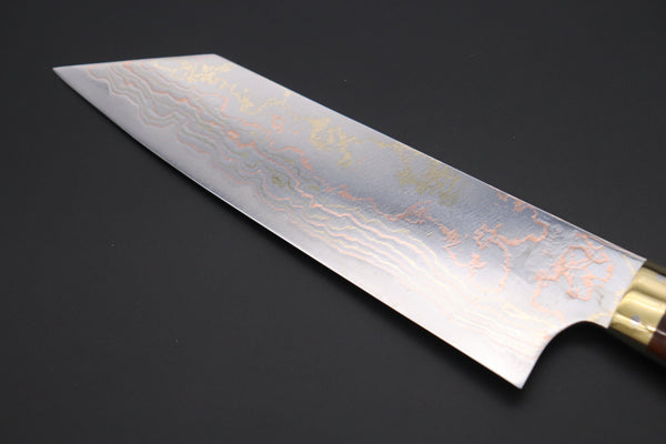 Takeshi Saji Bunka Takeshi Saji SUMMIT ― Limited Edition Custom Series SMT-827 Blue Steel No.2 Rainbow Damascus Bunka 180mm (7 inch)