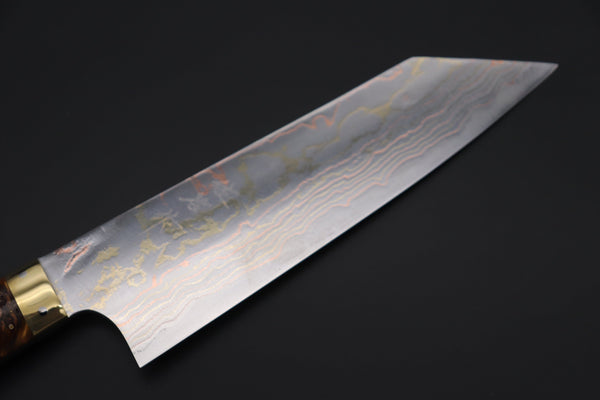 Takeshi Saji Bunka Takeshi Saji SUMMIT ― Limited Edition Custom Series SMT-827 Blue Steel No.2 Rainbow Damascus Bunka 180mm (7 inch)