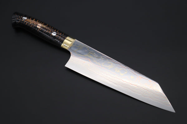 Takeshi Saji Bunka Takeshi Saji SUMMIT ― Limited Edition Custom Series SMT-828 Blue Steel No.2 Rainbow Damascus Bunka 180mm (7 inch)