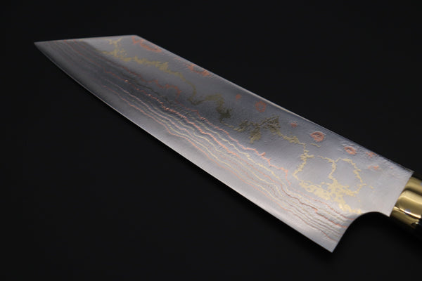 Takeshi Saji Bunka Takeshi Saji SUMMIT ― Limited Edition Custom Series SMT-828 Blue Steel No.2 Rainbow Damascus Bunka 180mm (7 inch)