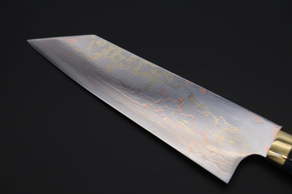 Takeshi Saji Bunka Takeshi Saji SUMMIT ― Limited Edition Custom Series SMT-830 Blue Steel No.2 Rainbow Damascus Bunka 180mm (7 inch)