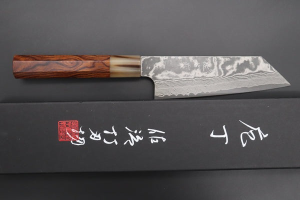 Takeshi Saji Bunka Takeshi Saji SUMMIT ― Limited Edition Custom Series VG-10 Custom Damascus Bunka 165mm (6.4 Inch, STCL-313)