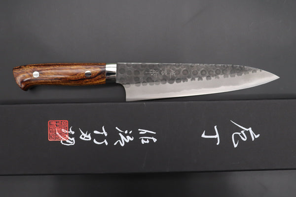 Takeshi Saji Gyuto Takeshi Saji Aogami Super Custom Series Gyuto (180mm to 270mm, 4 sizes, Ironwood Handle)