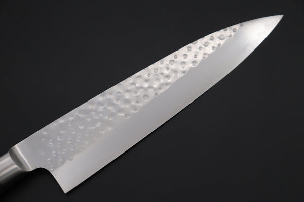 Takeshi Saji Gyuto Takeshi Saji Nature Series — Hammer Forged R-2 Gyuto (210mm or 240mm, 2 Sizes, Quince Burl Wood Handle)