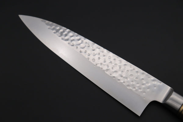 Takeshi Saji Gyuto Takeshi Saji Nature Series — Hammer Forged R-2 Gyuto (210mm or 240mm, 2 Sizes, Quince Burl Wood Handle)