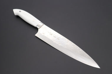Takeshi Saji Gyuto Takeshi Saji SRS-13 Custom Series Designed By Nomura Gyuto 210mm (8.2 inch, White Corian Handle)