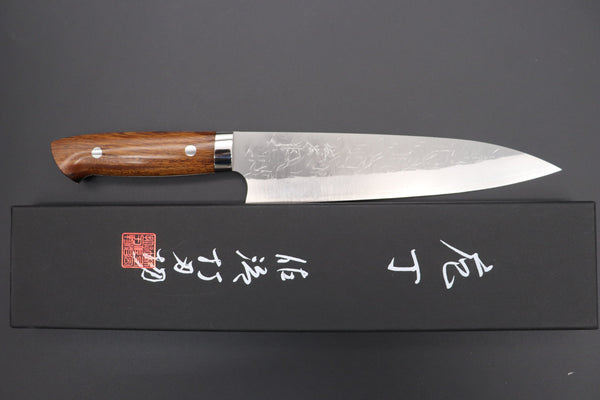 Takeshi Saji Gyuto Takeshi Saji SRS-13 Custom Series Gyuto (210mm and 240mm, 2 Sizes, Ironwood Handle)