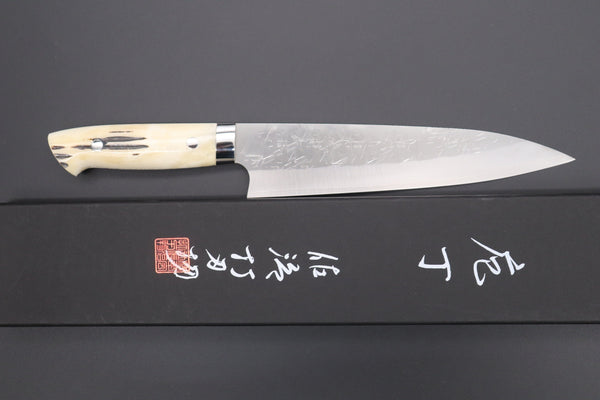 Takeshi Saji Gyuto Takeshi Saji SRS-13 Custom Series Gyuto (210mm and 240mm, 2 Sizes, Stag Bone Handle)