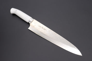 Takeshi Saji Gyuto Takeshi Saji SRS-13 Custom Series Gyuto (210mm and 240mm, 2 Sizes, White Corian Handle)
