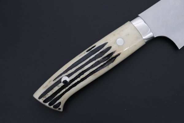 Takeshi Saji Gyuto TS-13 Gyuto 240mm (9.4 inch) Takeshi Saji SRS-13 Hammer Forged, Custom Handmade Handle Series TS-13 Gyuto 240mm (9.4 Inch, Stag Bone Handle)