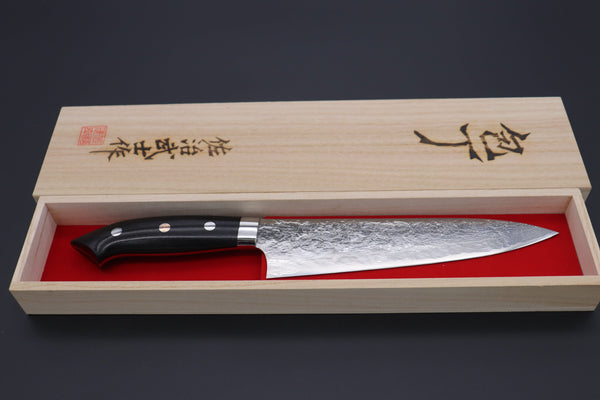 Takeshi Saji Gyuto Takeshi Saji SUMMIT ― Limited Edition Custom Series Designed By Nomura SMT-578 R-2 Custom Damascus Gyuto 180mm (7 Inch)
