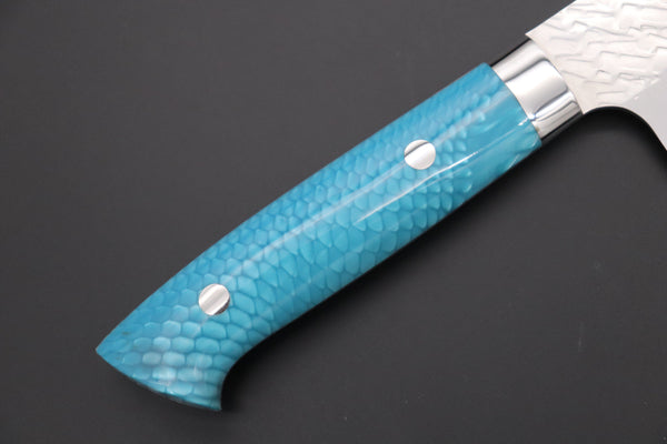 Takeshi Saji Gyuto Takeshi Saji SUMMIT ― Limited Edition Custom Series SMT-1036 STRIX SAN-MAI Custom Hammered Gyuto 210mm (8.2 Inch)