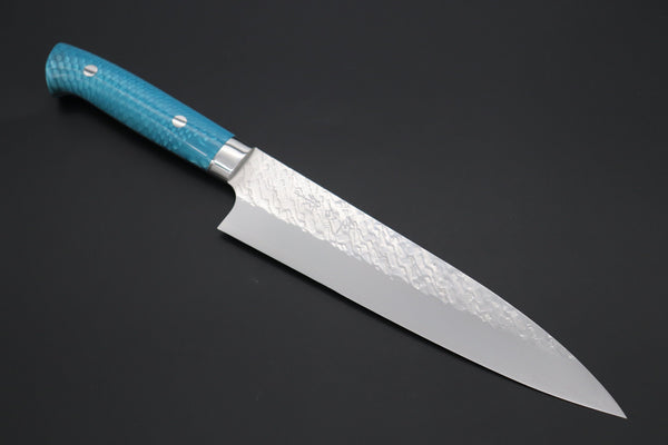 Takeshi Saji Gyuto Takeshi Saji SUMMIT ― Limited Edition Custom Series SMT-1036 STRIX SAN-MAI Custom Hammered Gyuto 210mm (8.2 Inch)