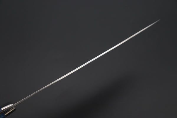 Takeshi Saji Gyuto Takeshi Saji SUMMIT ― Limited Edition Custom Series SMT-1100 VG-10W Multi-Colored Golden-Rainbow Damascus Gyuto 210mm (8.2 Inch)