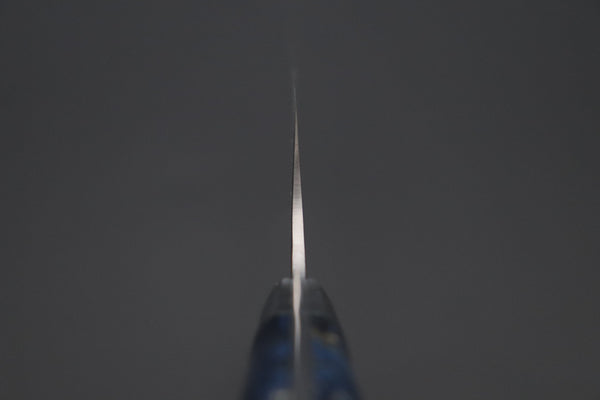 Takeshi Saji Gyuto Takeshi Saji SUMMIT ― Limited Edition Custom Series SMT-1102 VG-10W Multi-Colored Golden-Rainbow Damascus Gyuto 210mm (8.2 Inch)