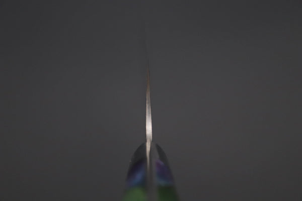 Takeshi Saji Gyuto Takeshi Saji SUMMIT ― Limited Edition Custom Series SMT-1128 VG-10W磨 Multi-Colored Golden-Rainbow Damascus Gyuto 210mm (8.2 Inch)