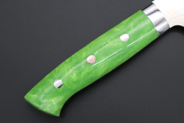 Takeshi Saji Gyuto Takeshi Saji SUMMIT ― Limited Edition Custom Series SMT-1132 VG-10W磨 Multi-Colored Golden-Rainbow Damasto 240mm (9.4 Inch)
