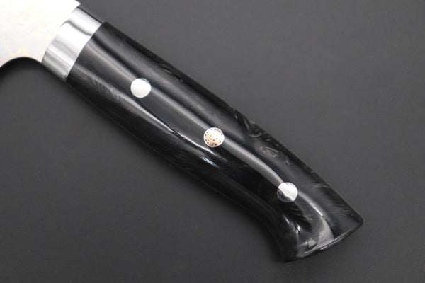 Takeshi Saji Gyuto Takeshi Saji SUMMIT ― Limited Edition Custom Series SMT-1133 VG-10W磨 Multi-Colored Golden-Rainbow Damasto 240mm (9.4 Inch)