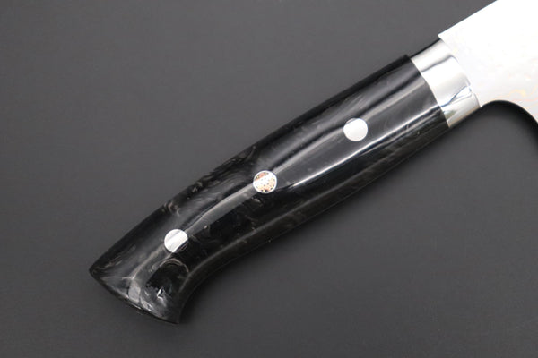 Takeshi Saji Gyuto Takeshi Saji SUMMIT ― Limited Edition Custom Series SMT-1133 VG-10W磨 Multi-Colored Golden-Rainbow Damasto 240mm (9.4 Inch)
