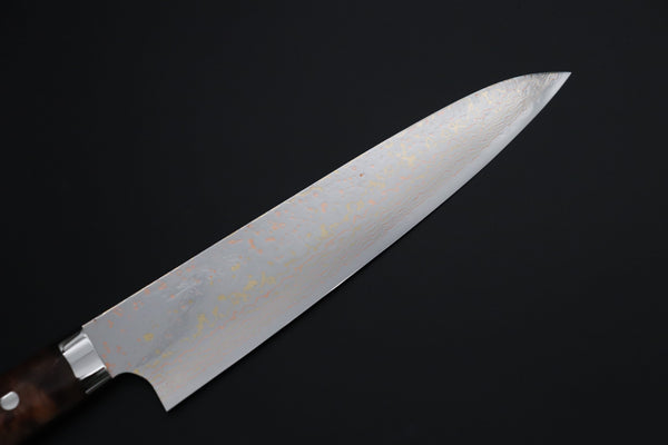 Takeshi Saji Gyuto Takeshi Saji SUMMIT ― Limited Edition Custom Series SMT-1192 VG-10W磨 Multi-Colored Golden-Rainbow Damascus Gyuto 240mm (9.4 Inch)