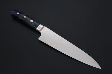 Takeshi Saji Gyuto Takeshi Saji SUMMIT ― Limited Edition Custom Series SMT-1214 VG-10W磨 Multi-Colored Golden-Rainbow Damascus Gyuto 180mm (7 Inch)