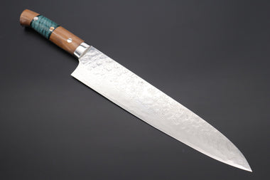 Takeshi Saji Gyuto Takeshi Saji SUMMIT ― Limited Edition Custom Series SMT-363 R-2 Custom Damascus Gyuto 270mm (10.6 Inch)