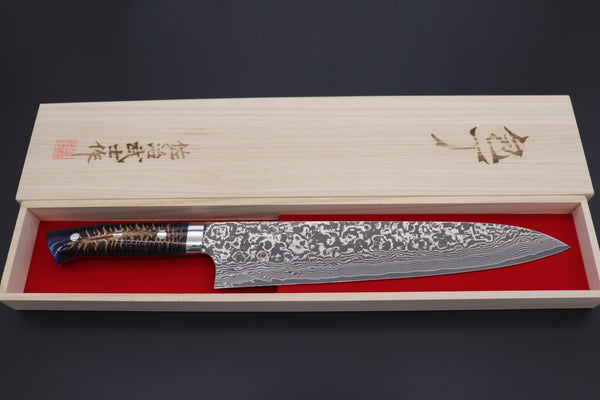 Takeshi Saji Gyuto Takeshi Saji SUMMIT ― Limited Edition Custom Series SMT-769 R-2 Custom Damascus Gyuto 270mm (10.6 Inch)