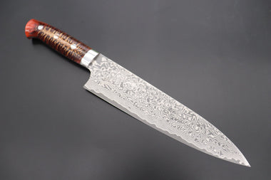 Takeshi Saji Gyuto Takeshi Saji SUMMIT ― Limited Edition Custom Series SMT-804 R-2 Custom Damascus Gyuto 210mm (8.2 Inch)