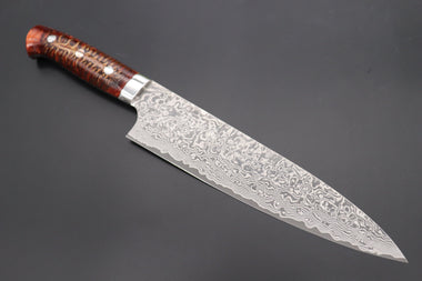 Takeshi Saji Gyuto Takeshi Saji SUMMIT ― Limited Edition Custom Series SMT-805 R-2 Custom Damascus Gyuto 210mm (8.2 Inch)