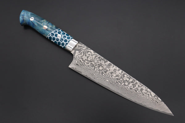 Takeshi Saji Gyuto Takeshi Saji SUMMIT ― Limited Edition Custom Series SMT-867 R-2 Custom Damascus Gyuto 180mm (7 Inch)