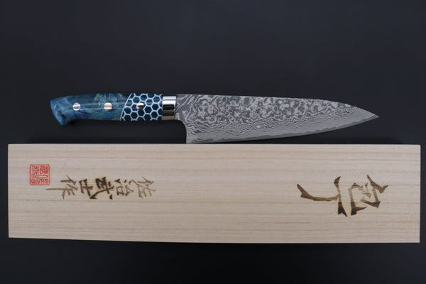 Takeshi Saji Gyuto Takeshi Saji SUMMIT ― Limited Edition Custom Series SMT-867 R-2 Custom Damascus Gyuto 180mm (7 Inch)