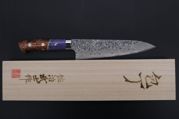 Takeshi Saji Gyuto Takeshi Saji SUMMIT ― Limited Edition Custom Series SMT-868 R-2 Custom Damascus Gyuto 180mm (7 Inch)